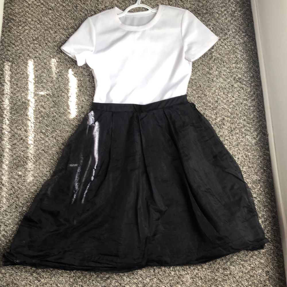 White and Black dress